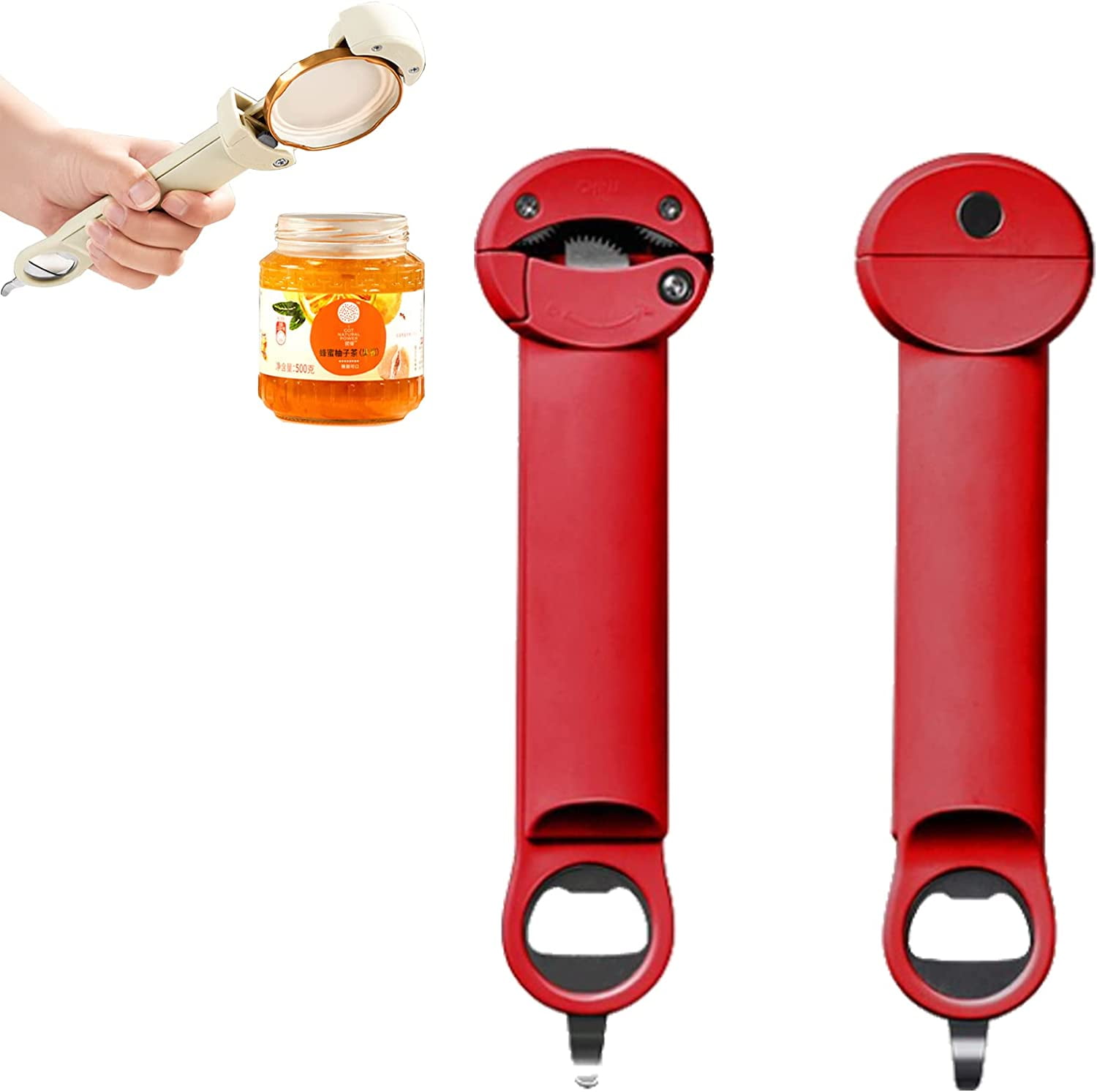 Multifunctional Retractable Bottle Opener, Jar Opener Tool, 2023 New Jar Opener Bottle Opener