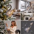thumbnail image 6 of YuanGuangQ Christmas Acrylic Snowflake Ornament, Transparent Crystal Sequins Hanging Decoration, Holiday Party Home Window Decor for Christmas Tree Indoor Shelf, 6 of 7