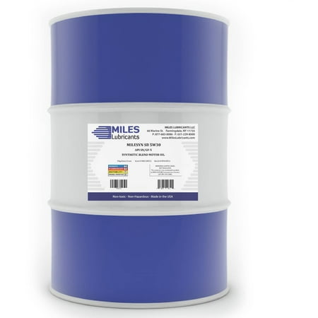 - (3 Pack) Milesyn SB 5W30 API GF-5/SN, Synthetic Blend Motor Oil, 55-Gallon Drum