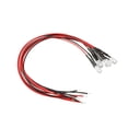 thumbnail image 1 of 5 pcs 5mm luz LED pre-cableada RGB de parpadeo lento 20mA DC 3-6V 20cm bombillas redondas, 1 of 5