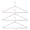 Silver, variant on 3Pcs Bedspread Drapery Hangers, 16 Inch Metal Linen Hanger, Heavy Duty Blanket Tablecloth Hangers with Anti Slip Rubber Sleeve for Heavy Items