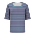 thumbnail image 4 of Blusas de Manga Corta para las Mujeres, Moda Verano Impreso, Blusas de Cuello Redondo, Chaqueta de Manga Corta para las Mujeres, 4 of 7