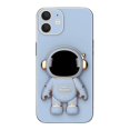 thumbnail image 3 of 3D Plating Astronaut Hidden Stand Case Cover Cute Astronaut Stand Phone Case para IPhone 12 TPU Cover, 3 of 4