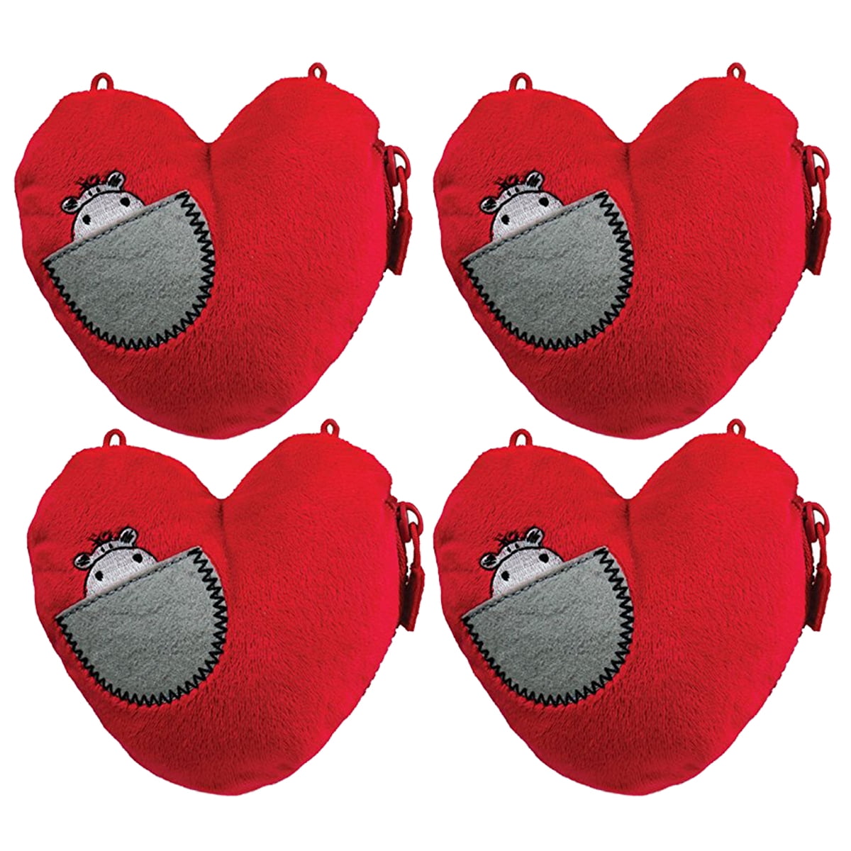 stuffed animals with zipper pockets