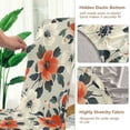 thumbnail image 5 of Yayeee 2 Pack Dining Chair Covers Stretch Parson Chairs Slipcovers Seat Protector, Large Red Floral Pattern, 5 of 6