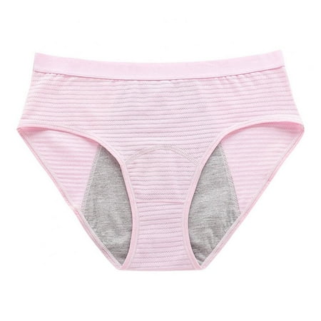 Monfince Womens Underwear  Menstrual Period Underwear for Women Girls Cotton Panties Mid Waist Comfortable Easy Clean Briefs