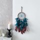 thumbnail image 5 of Colgante atrapasueños Sincero retro azul oscuro con plumas carillón de viento decoración del hogar, 5 of 5