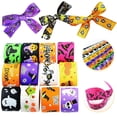 thumbnail image 1 of DIY Material Hallwee Gift 12PC 25mm Wide Grosgrain Ribbons Print Ribbon Festival Ribbon Gift Wrap Party Decorations, 1 of 9