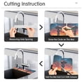 thumbnail image 5 of Yayeee Faucet Mat for Kitchen Sink 14.7" Diatomite Long Splash Guard Pad, Astronaut at Dawn, 2 Pack, 5 of 7