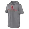 thumbnail image 2 of Men's Fanatics Heather Gray Oklahoma Sooners Modern Stack Hoodie T-Shirt, 2 of 3