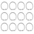 thumbnail image 3 of Mainstays Plastic Shower Curtain Rings, White, Set of 12, 3 of 5