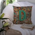 thumbnail image 3 of Letter D Retro Tribal Alphabet Initial Fabric Decorative Pillow, 3 of 4