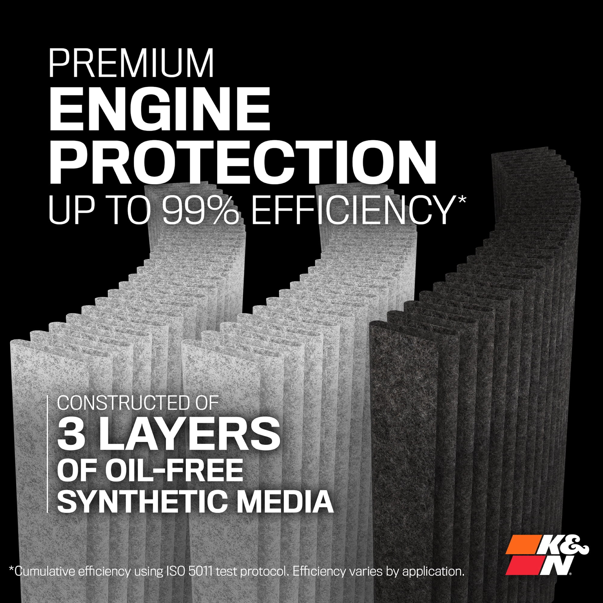 K&N Diesel Dryflow Engine Air Filter, 33-5065HBK