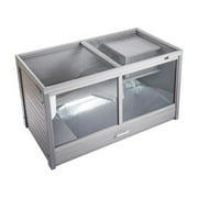 New Age Pet® ECOFLEX® Jumbo Park Avenue Indoor Rabbit Hutch, Durable Composite, Scratch-Resistant Polycarbonate Panel, NeveRust Stainless Steel Mesh Lid, Easy Assembly Holds 2 Rabbits Comfortably