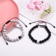 thumbnail image 2 of ShiYe toys store Pulsera de howlita Pulsera de ágata negra mate Pulsera para parejas Pulsera de distancia Pulsera de cuentas de energía para el regalo del día de San Valentín, 2 of 5