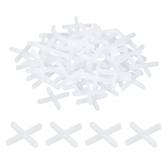 Uxcell Wall Floor Tile Plastic Cross Spacer Tile Spacers 2.5mm 3/32" White 300pack