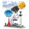 thumbnail image 3 of Dolblock Japón Tokio Skylines Arquitectura Micro Conjuntos de construcción Colección de monumentos famosos Mini bloques Modle Kit para adultos 1880 piezas, 3 of 5