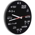 thumbnail image 2 of Reloj de pared con ecuaciones creativas para el aula y el hogar, decoración moderna, deleite matemático, 2 of 8