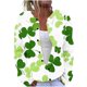 thumbnail image 2 of Cárdigan informal de punto con estampado del Día de San Patricio para mujer, abrigo con botones, 2 of 5