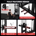 thumbnail image 5 of Forgemus Smith Machine, 2000LBS M11 Multi-Function Squat Rack Power Cage with Cable Crossover System and Smith Bar, All-in-One LAT Pull-Down Machine for Home Gym, 5 of 9