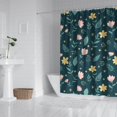 thumbnail image 2 of Pioneer Flower Floral Print Pattern Shower Curtain 84"x72", Bathroom Decorative Shower Curtain Set with 12 Hooks, Waterproof Washable, 2 of 6