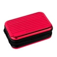 thumbnail image 3 of Hard Shell Mini Camera Case Cushioned Bump Guard Secure Water Resistant Case with Carabiner for Digital Point and Shoot Cameras, Cable, Memory Card, 3 of 6
