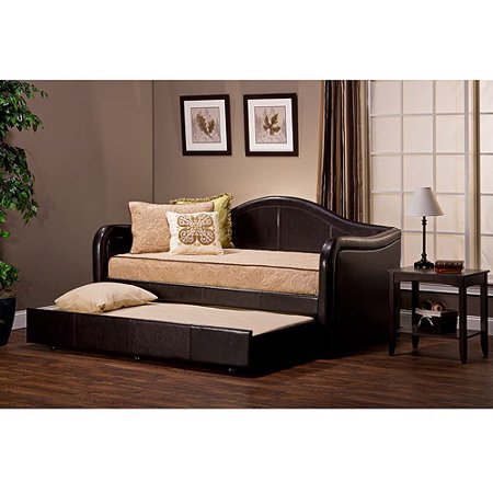 Hillsdale Furniture Brenton Faux Leather Twin Daybed With Trundle Hillsdale Furniture Brenton Faux Leather Twin Daybed with Trundle, Espresso - Hillsdale Furniture Brenton Faux Leather Twin Daybed With Trundle