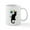 White, variant on CafePress - Chat Noir New Years Party Countdown Mugs - 11 oz Ceramic Mug - Novelty Coffee Tea Cup