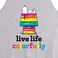 thumbnail image 2 of Peanuts - Live Life Colorfully - Men's Jersey Tank Top, 2 of 5