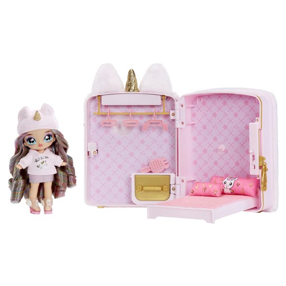 Ensemble de jeu de sac à dos Chambre à coucher licorne Na! Na! Na! Surprise 3 en 1 : Britney Sparkles