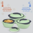 thumbnail image 2 of Pinnacle Insulated Casserole Dish Set with Lid, 3-Piece Thermal Serving Bowls Mint Green, 2 of 8