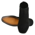 thumbnail image 2 of LIBERTYZENO Mens Chelsea Ankle Boots Suede Leather Waterproof Slip on Dress Shoe, Black, 2 of 8
