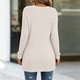 thumbnail image 4 of StSilkitty Loose Casual Sweater for Womens Solid Color Long Sleeve Crewneck Tunic Tops Lightweight Comfy Sweaters, 4 of 6