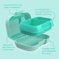 thumbnail image 6 of Bentgo Kids Snack - 2 Compartment Leak-Proof Bento Box Container for Snacks and Small Meals, Easy-Open Latch, Dishwasher Safe, BPA-Free for School, Daycare, & Sports - Ideal for Ages 3+ (Aqua), 6 of 9