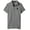 Heather Grey/Black, variant on Mens Slim Fit Short Sleeve Polo Shirt with Applique, Classic Navy/White, Small