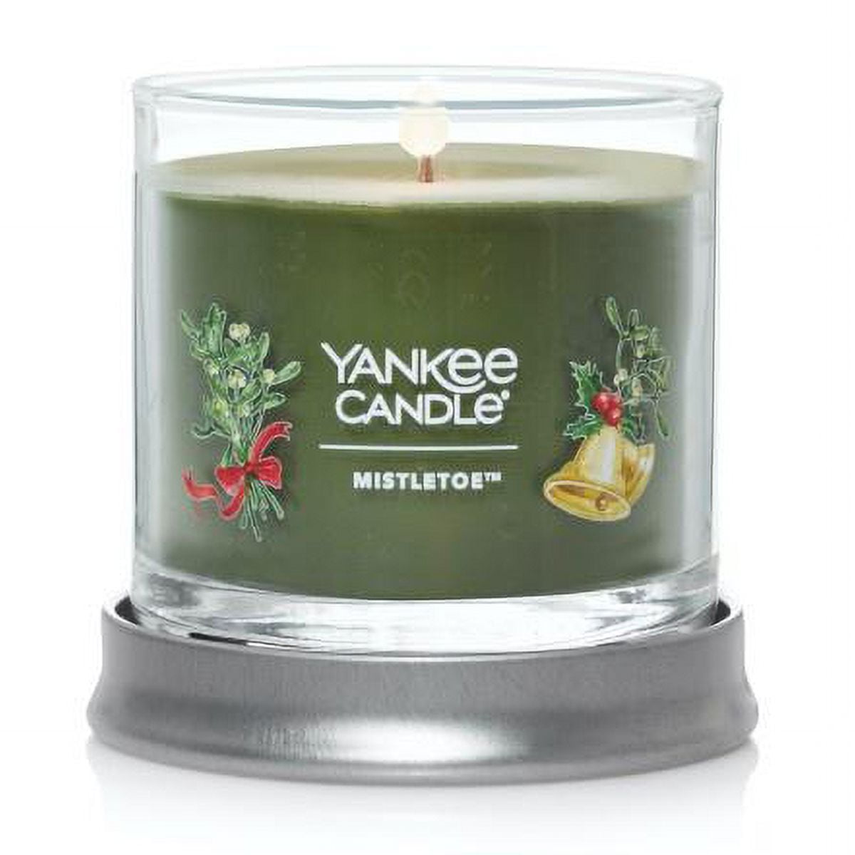 Yankee Candle Small Tumbler Scented Single Wick Jar Candle, Mistletoe, 4.3 oz (Pack of 2)