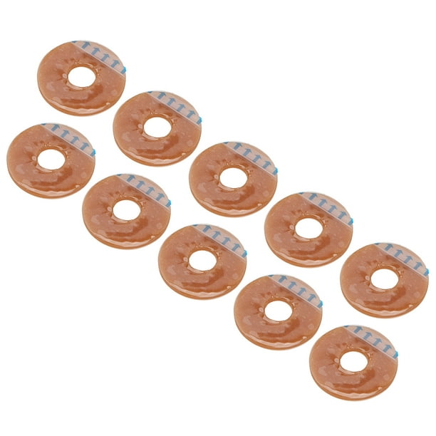 Lot De 10 Bandes Barrières étanches Pour Sac D'ostomie - Taille 14,3 X 5,6 Cm - Hydrocolloïde