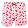 thumbnail image 3 of Little Treasure Baby Girl Cotton Bodysuit, Pant and Shoe 3pc Set, Cherries, 3-6 Months, 3 of 4
