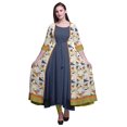 thumbnail image 1 of Bimba Robe Anarkali Imprimée pour Femmes Sans Manches Longue Kurta Indienne Ethnique, 1 of 6