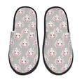 thumbnail image 2 of KLL Beautiful Rabbit1 Slippers for Women Men House Slip on Indoor Outdoor Bedroom Furry Fleece Lined Ladies Comfy Anti-Skid Rubber Hard Sole-Medium, 2 of 8