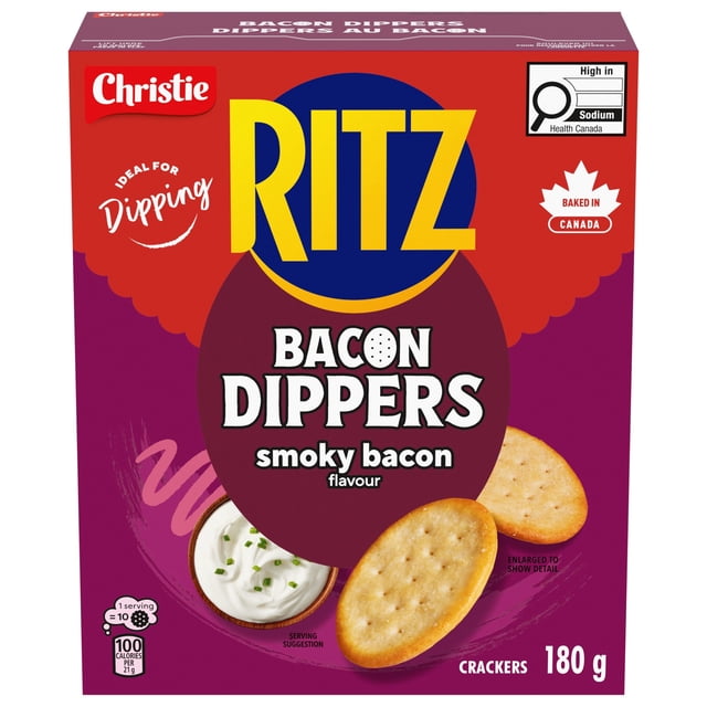 Craquelins RITZ Dippers au bacon