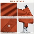 thumbnail image 5 of Pakunoda 10' X 20' Carport Canopy Replacement Cover, Portable Car Garage Shelter Party Top Tent with 34PC Ball Bungees, Orange (Only Cover, Frame Not Included), 5 of 8
