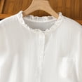 thumbnail image 5 of SAFUNY Women's Collared Sleeveless Blouse Casual Loose Tank Top for Office Casual and Weekend Brunch White XXL, 5 of 8