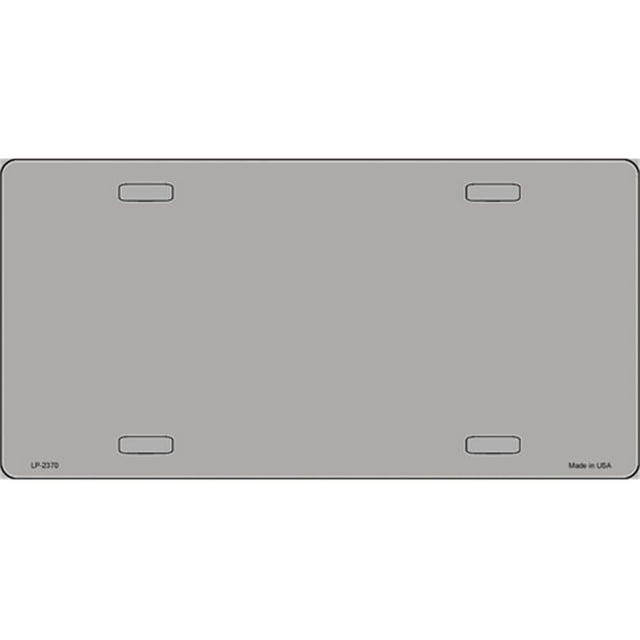 Gray Solid Flat Automotive License Plates Blanks for Customizing