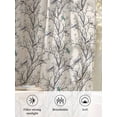 thumbnail image 6 of Sheer Curtains 96 Inches Long, Natural Trees Semi Sheer Curtains Light Filtering Window Treatment, Colored Birds on Branches Retro Rustic Privacy Voile Drapes for Living Room Bedroom 52x96 Inch, 6 of 7