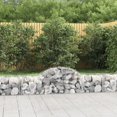 thumbnail image 1 of vidaXL Paniers en Gabion Arqués 7 Pcs 200x50x40/60 cm Fer Galvanisé, 1 of 4