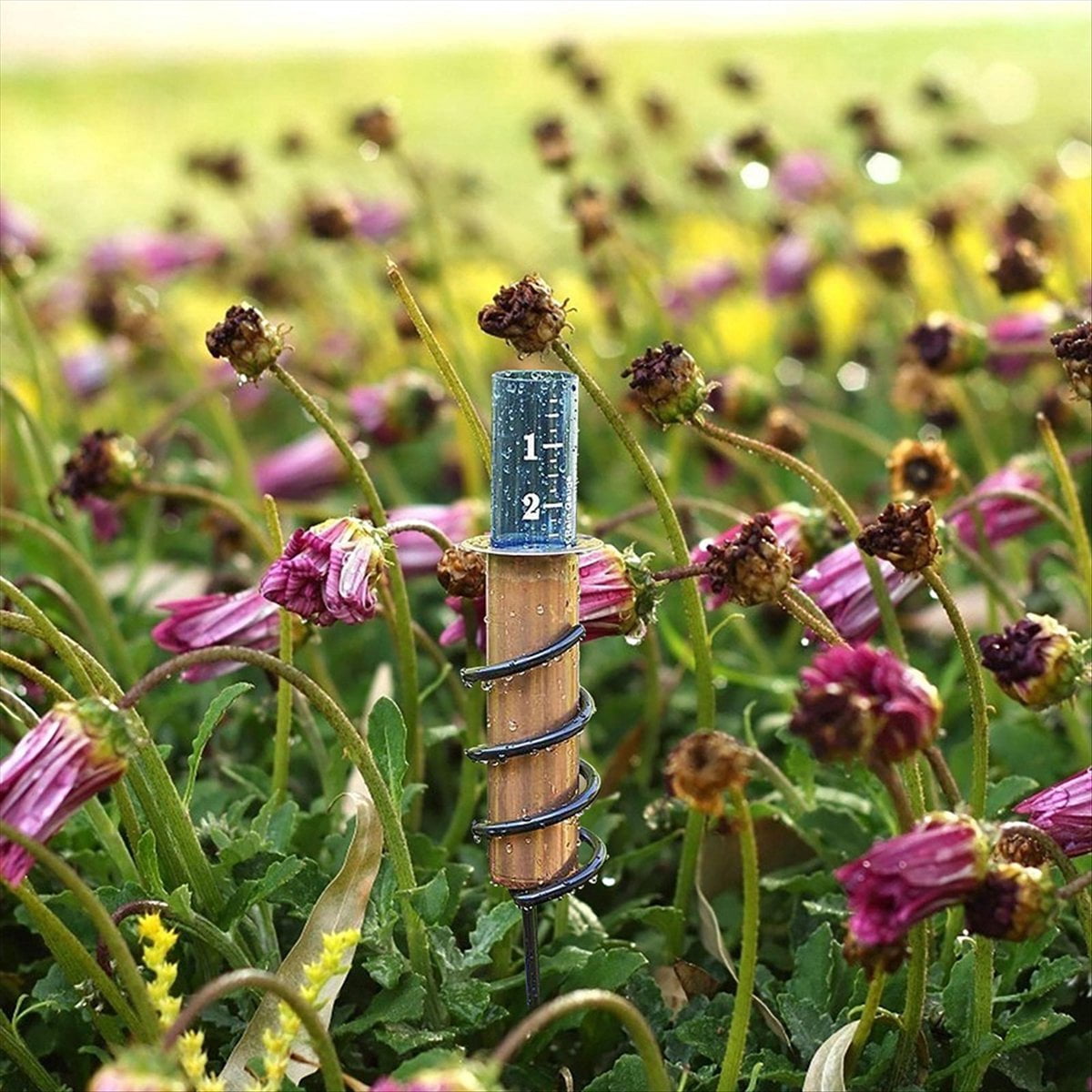Rain Gauge Lawn Gardens and Landscapes Garden Outdoor Rain Gauge Decorative Rain Gauge, More Accurate,A