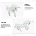 thumbnail image 3 of Modelo de animal de peluche Unicornio realista para adornar el escritorio del dormitorio Decoración de peluche, 3 of 7