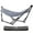 Grey, variant on Tranquillo Uniki Folding Hammock Stand, Steel, 113.4 in, Black