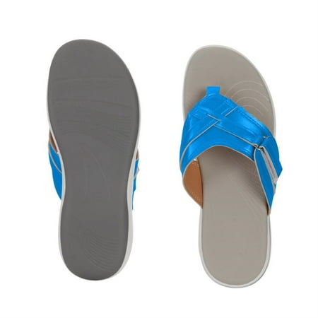 

PANOEGSN Slippers Women Large Size Open Toe Flip Flops Multi-color Optional Outer Wear Comfortable